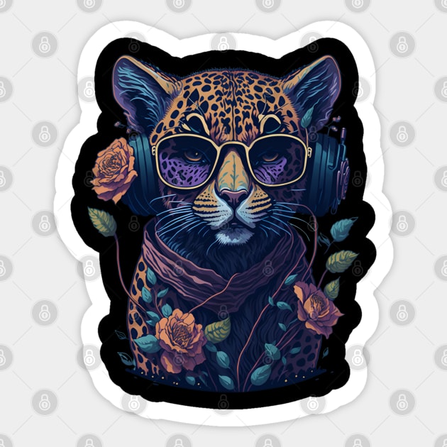 cheetah print Sticker by vaporgraphic